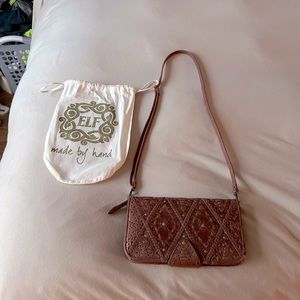 Handmade Bali Elf crossbody wallet / clutch